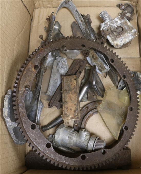 Collection of LZ127 Graf Zeppelin Airship crashed parts